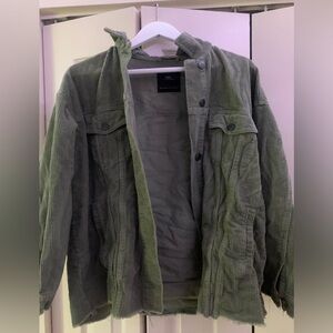 Zara green button up jacket